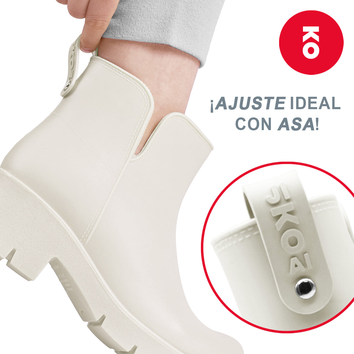 Bota de lluvia para Mujer marca Jiko Ai 026